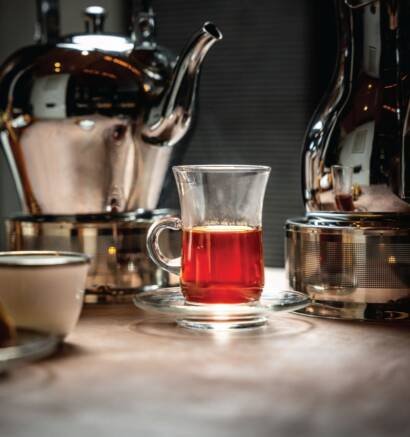 Traditional Yemeni Qahwa coffee served in Geneva